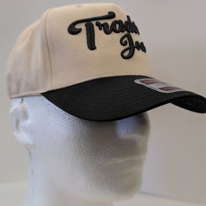 NEW !! Trader Joe's Baseball cap // BLACK + NATURAL // STORES ILLUSTRATED